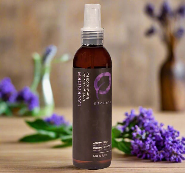 Aroma Mist Lavender 180ml - Premium Aroma at Home, Room & Body Mist from Escents Aromatherapy -  !   